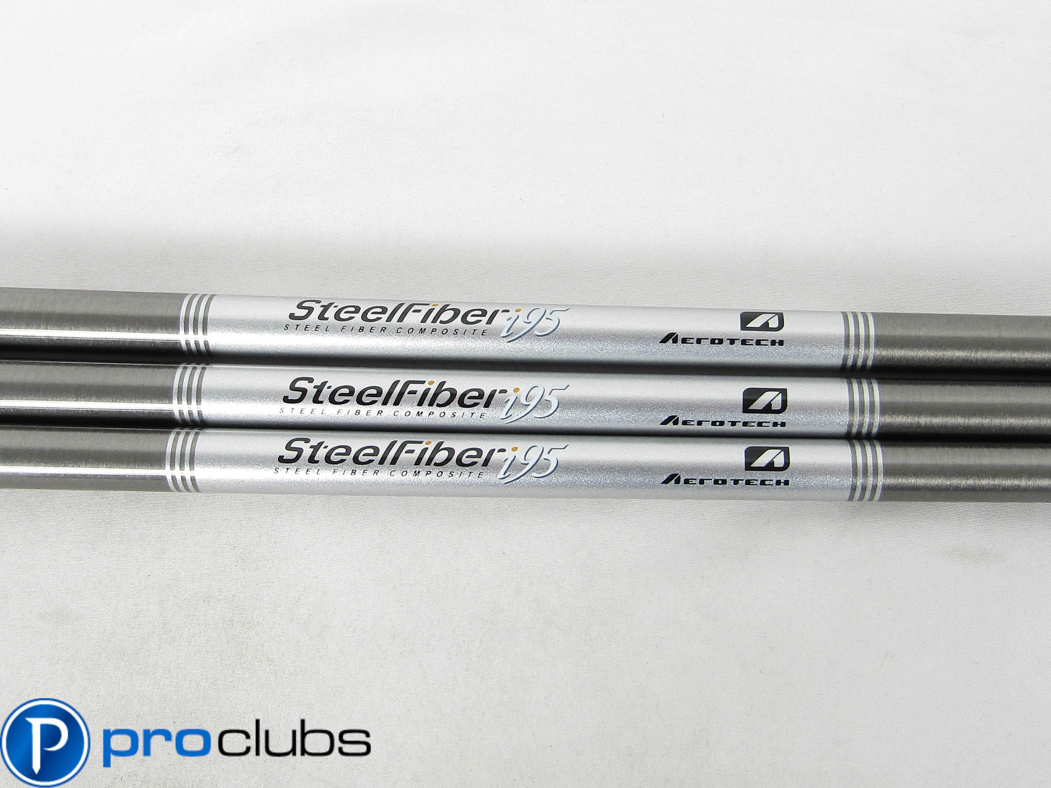 (3) NEW AEROTECH STEELFIBER i95 REGULAR FLEX WEDGE SHAFTS .355 TIP #468383