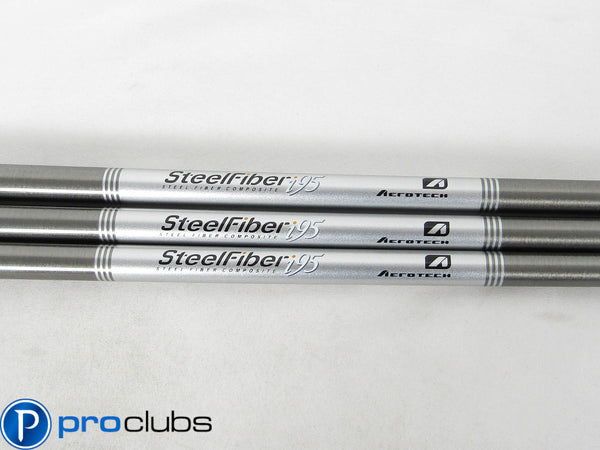 3) NEW AEROTECH STEELFIBER i95 REGULAR FLEX WEDGE SHAFTS .355 TIP #46
