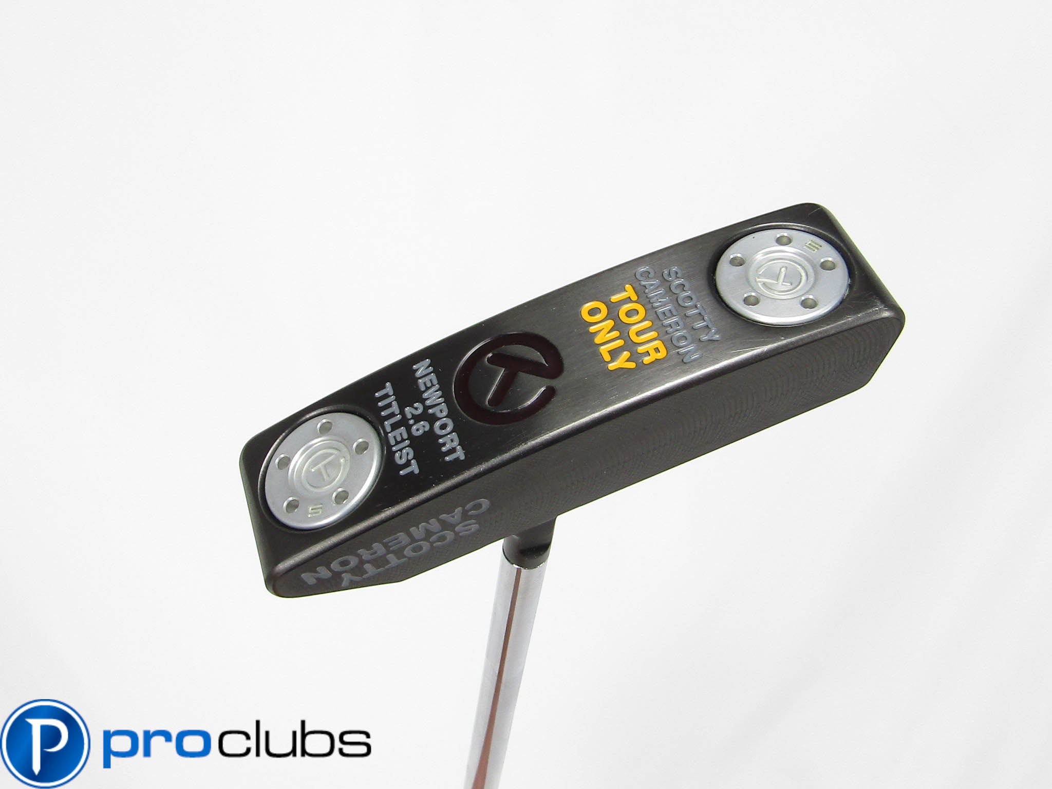 SCOTTY CAMERON TOUR ONLY NEWPORT 2.6 BLACK CIRCLE-T PUTTER #441669