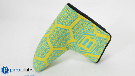 NEW BETTINARDI HEX CHAIN YELLOW / TEAL BLADE PUTTER HEADCOVER #344314