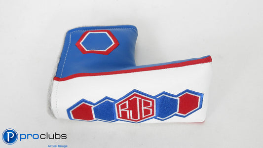 NEW BETTINARDI RETRO ORIGINAL RJB RED / BLUE BLADE PUTTER HEADCOVER #344330