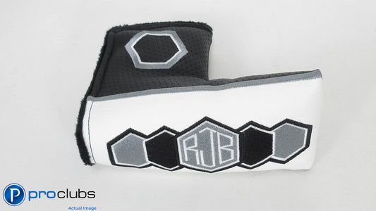 NEW BETTINARDI RETRO ORIGINAL RJB WHITE / BLACK BLADE PUTTER HEADCOVER #344328