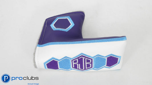 NEW BETTINARDI RETRO ORIGINAL RJB PURPLE / BLUE BLADE PUTTER HEADCOVER #344332