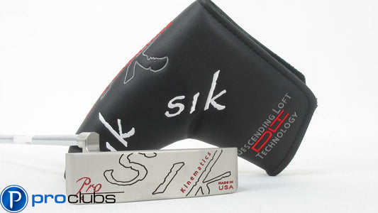 NEW LEFT HANDED SIK PRO C-SERIES PLUMBERS NECK PUTTER 33" w/ HEADCOVER #368369