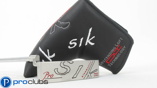 NEW LEFT HANDED SIK PRO C-SERIES PLUMBERS NECK PUTTER 34" w/ HEADCOVER #368376