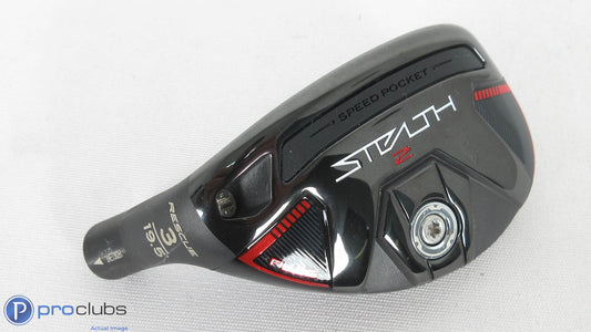 Nice! Left Hand TaylorMade Stealth-2 Plus 19.5* - 3 Hybrid - Head Only - 381129