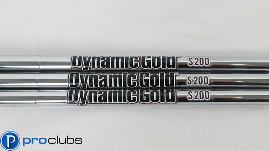 3pc NEW TRUE TEMPER DYNAMIC GOLD S200 STIFF FLEX STEEL WEDGE SHAFTS .355 #404577