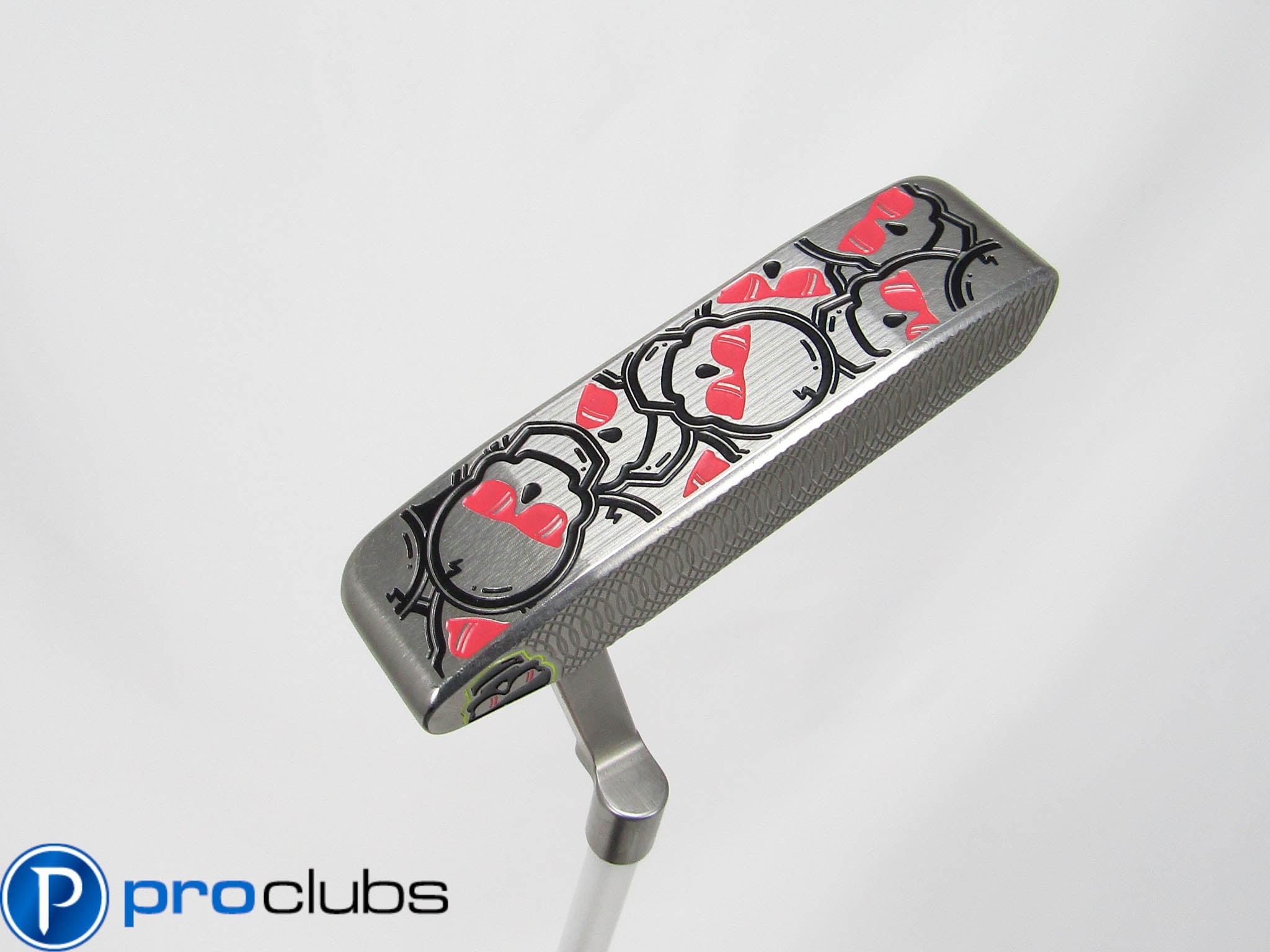 SWAG GOLF STACKED SKULLS HANDSOME ONE PUTTER LA GOLF WHITE SHAFT 33.5" #436021