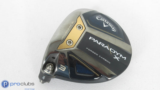 Nice! Left Handed Callaway Paradym X 15* - 3 Fairway Wood - Head Only - 381799