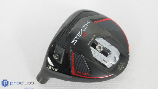 Left Handed! TaylorMade Stealth2 Plus+ 15* Fairway 3 Wood-Head Only-382929