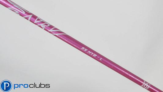 NEW ALDILA NV PINK 55 LADIES FLEX HYBRID SHAFT 42" .370 TIP #407430