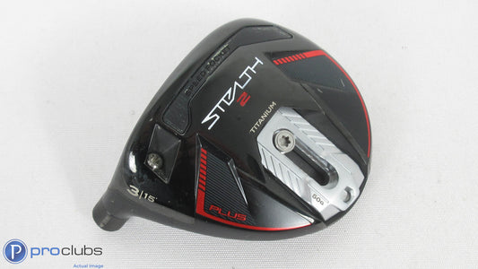 Nice! Left Handed TaylorMade Stealth-2 Plus 15* - 3 Wood - Head Only - 383733