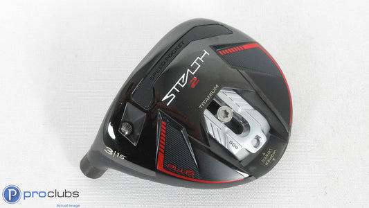 Excellent! Left Hand TaylorMade Stealth-2 Plus 15* - 3 Wood - Head Only - 383739