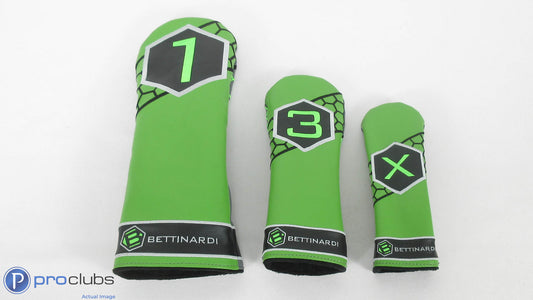 RARE! Bettinardi Green and Gray Wood Set Headcover - 386129