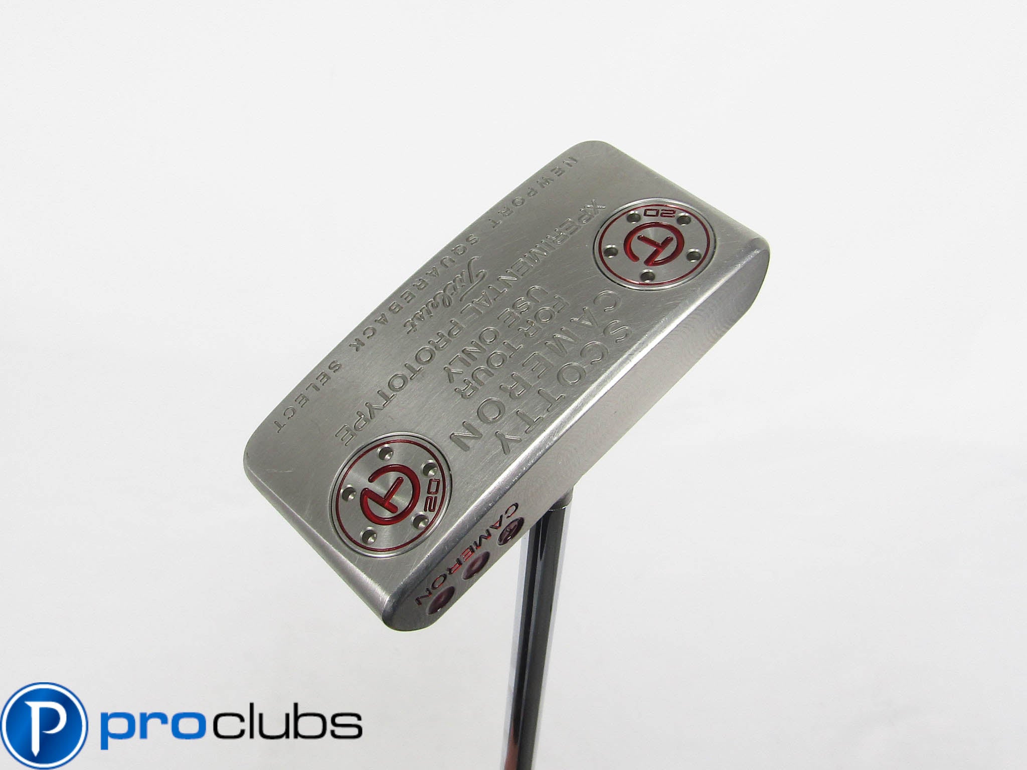 SCOTTY CAMERON XPERIMENTAL PROTOTYPE SQUAREBACK WELDED CENTER SHAFT PUTTER