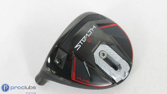 Left Handed! TaylorMade Stealth2 Plus 15* Fairway 3 Wood -Head Only- 385425