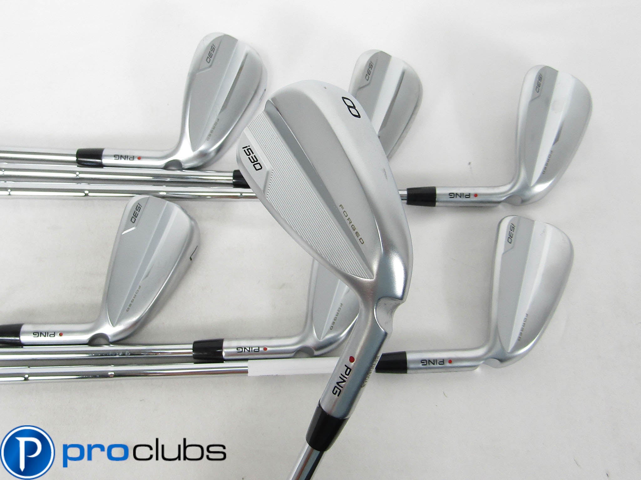 Nice! PING i530 RED DOT IRONS 5-PW,UW STEEL DYNAMIC GOLD MID 115 STIFF #459595