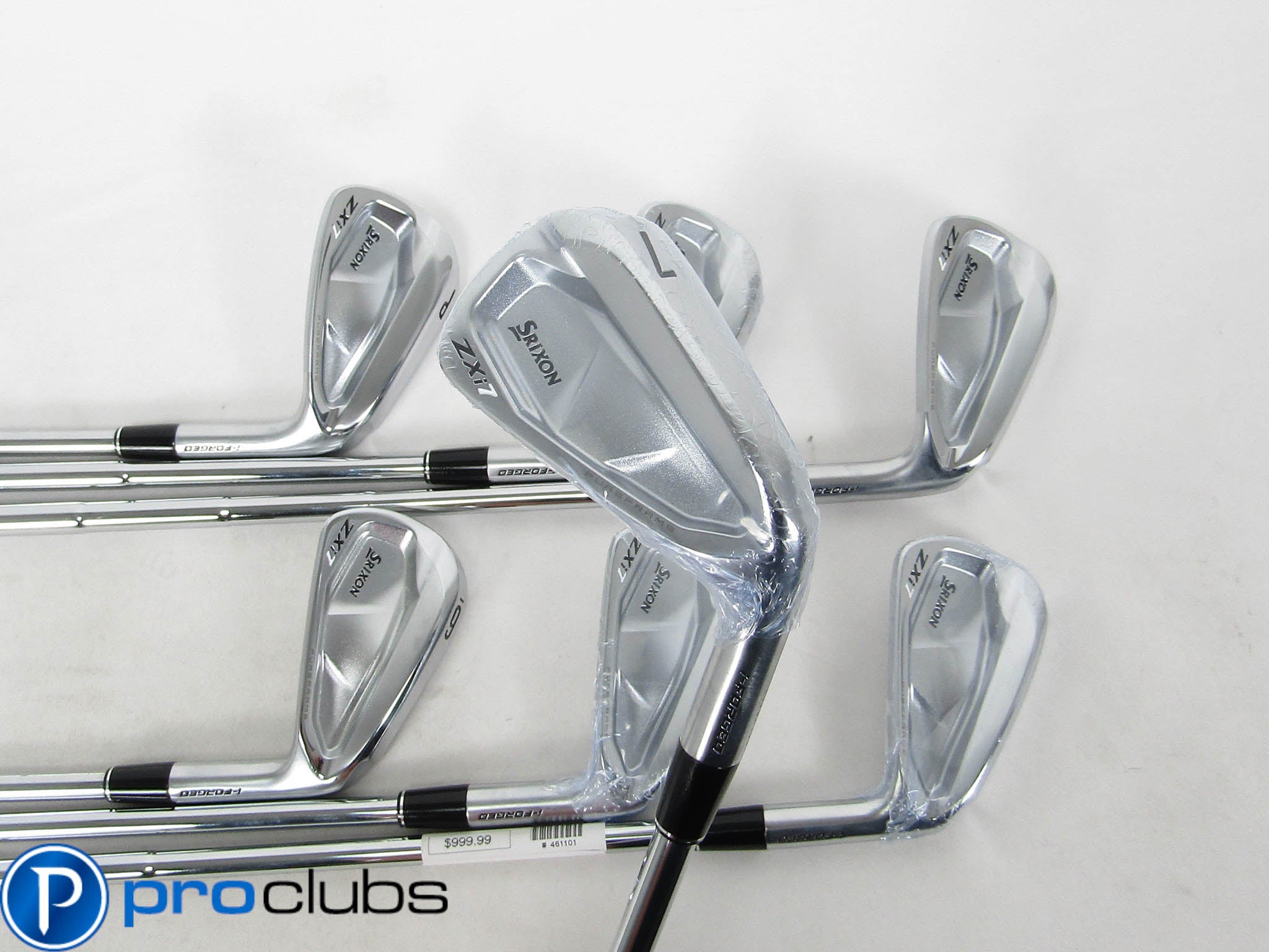 MINT! SRIXON ZXi7 FORGED IRONS 4-PW DYNAMIC GOLD MID 115 STIFF FLEX #461101