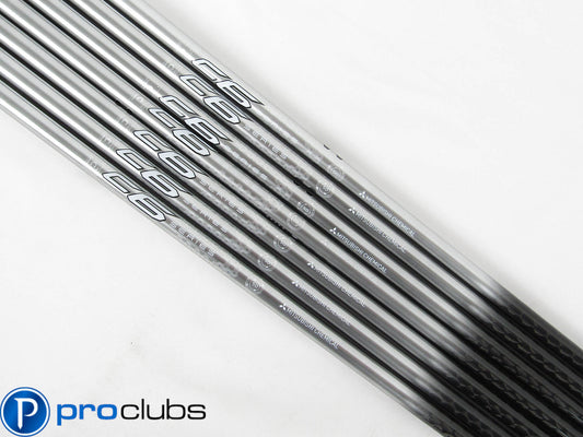 7pc NEW MITSUBISHI CHEMICAL C6 SERIES BLACK 50 LADIES FLEX GRAPHITE IRON SHAFTS