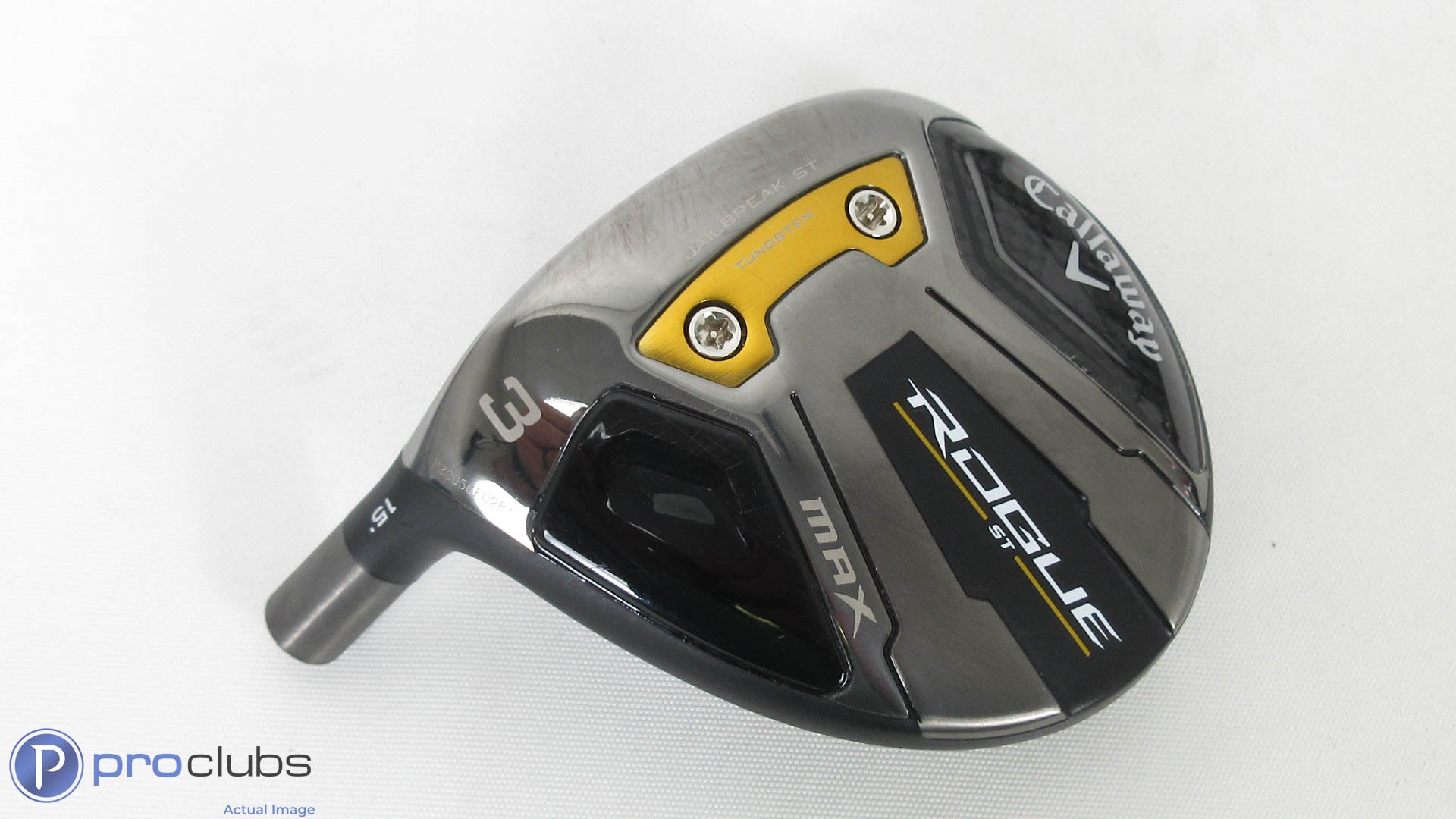 Excellent! Left Handed Callaway Rogue ST MAX 15* 3 Wood - Head Only - 342933