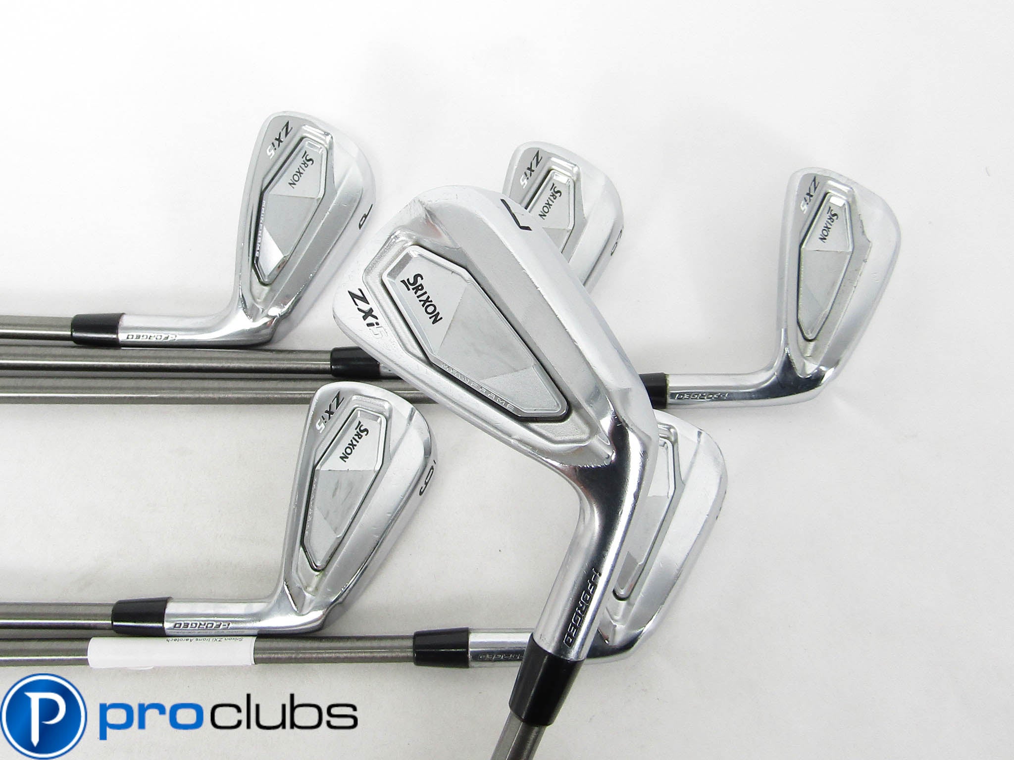 SRIXON ZXi5 IRONS 5-PW AEROTECH STEELFIBER FC 90 REGULAR FLEX #457030