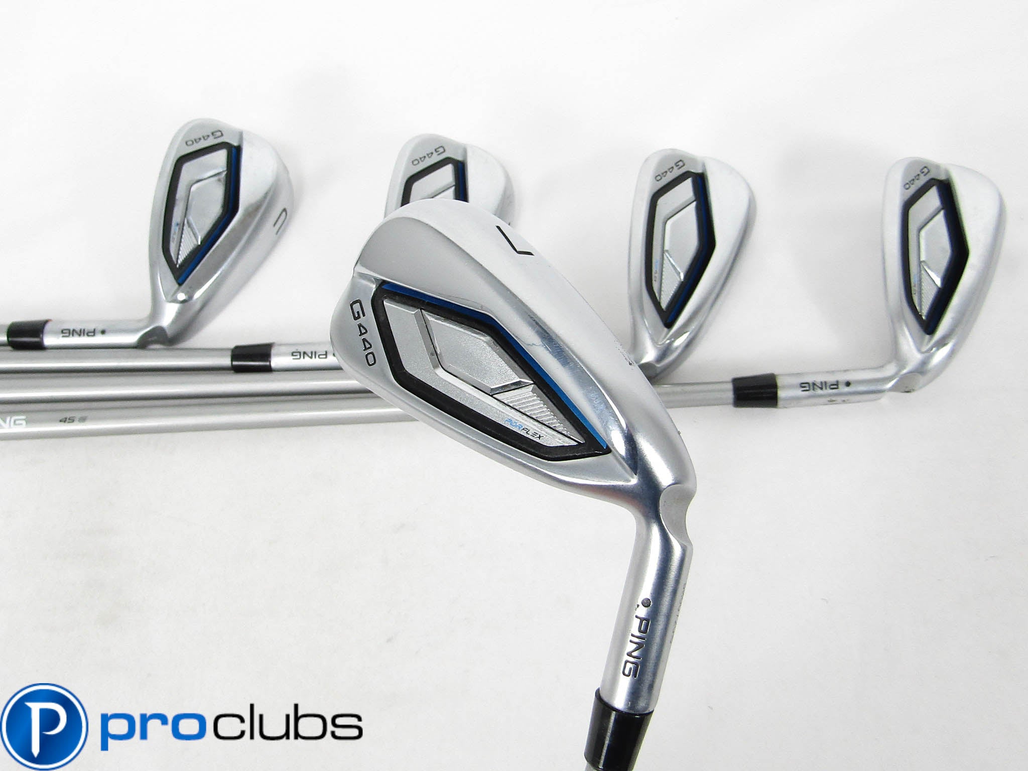 PING G440 BLACK DOT IRONS 7-PW,UW GRAPHITE ALTA QUICK 45 SENIOR FLEX #457815