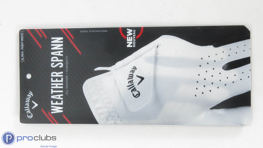 New! 1pc-Callaway Weather Spann Right Handed Men's XL Golf Glove-344135