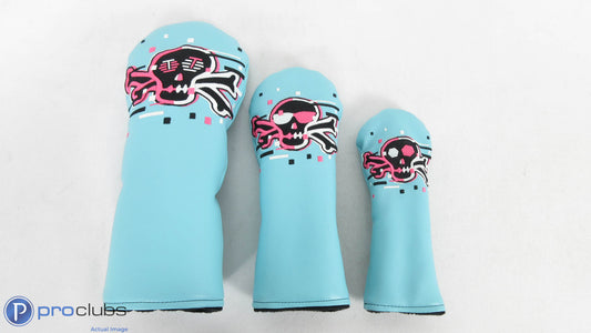 Rare! Bettinardi Teal Motion T-Hive Headcover Wood Set - 401428