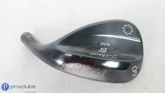 Nice! Titleist Vokey SM7 Black 60*(04) L-Grind -Head Only Wedge- 402213