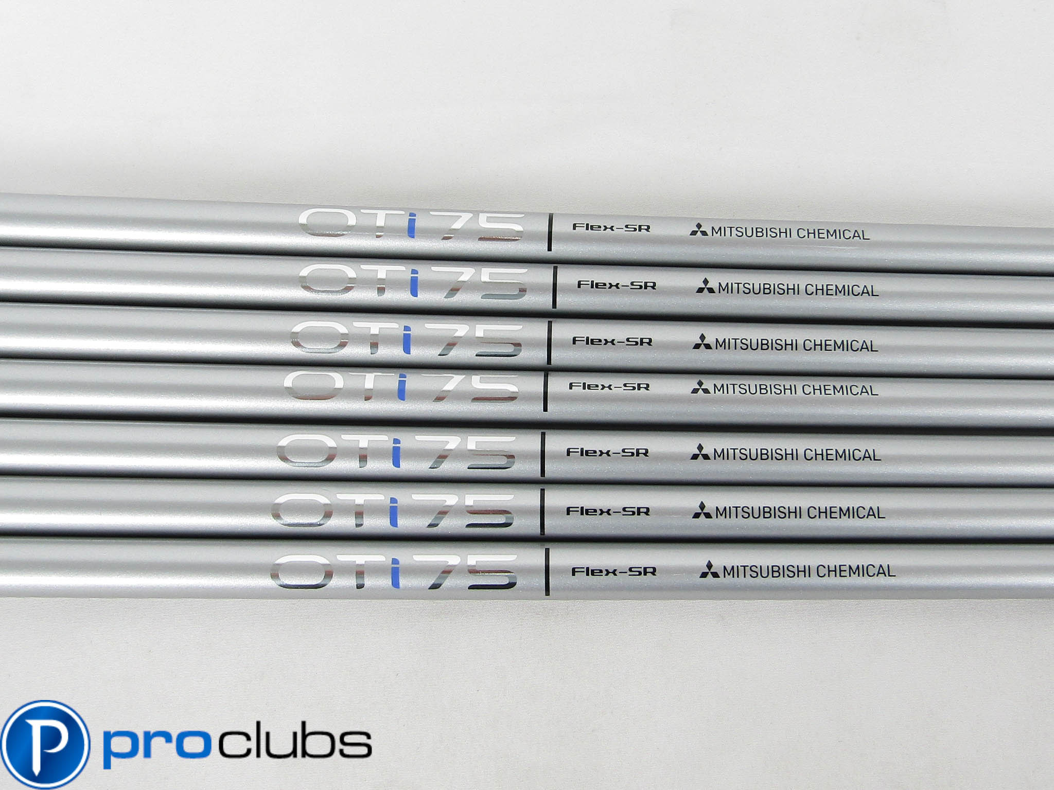 7 NEW MITSUBISHI CHEMICAL OTi 75 SR FLEX STIFF-REGULAR GRAPHITE IRON SHAFTS .370