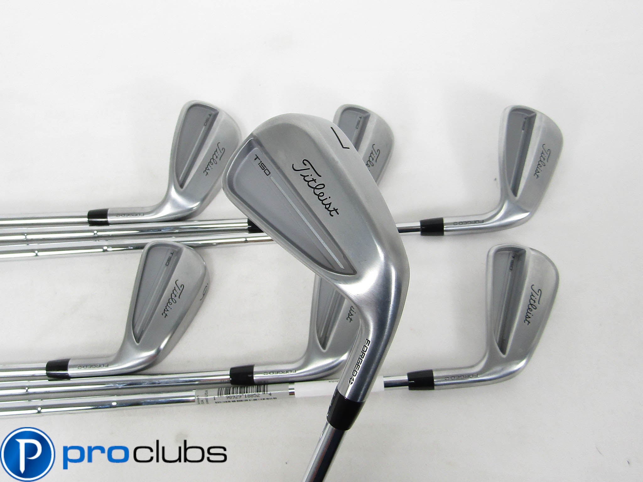 TITLEIST '2025 T150 FORGED IRONS 4-PW STEEL AMT SILVER STIFF FLEX #460700