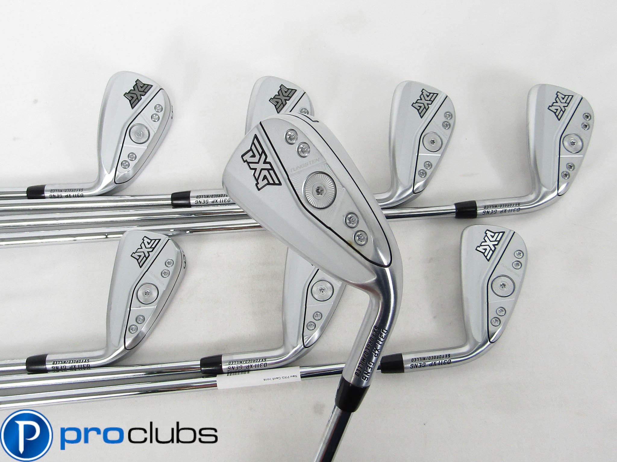 NEW PXG GEN6 0311 XP FORGED IRONS 4-PW,GW STEEL NIPPON 950GH REGULAR FLEX 461260