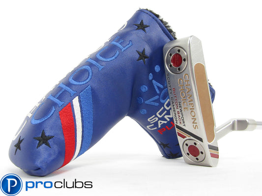 SCOTTY CAMERON CUSTOM CHAMPIONS CHOICE BUTTON BACK NEWPORT PUTTER w/ HEADCOVER