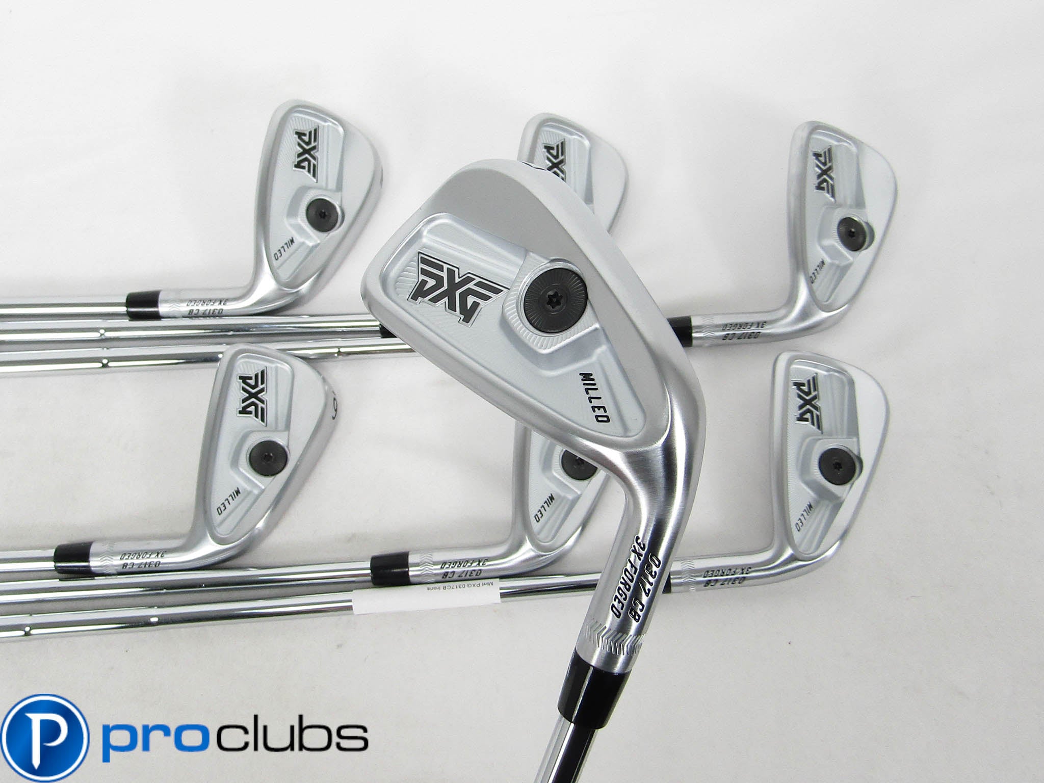 MINT! PXG 0317 CB FORGED IRONS 4-PW STEEL DYNAMIC GOLD MID 115 STIFF FLEX 461112