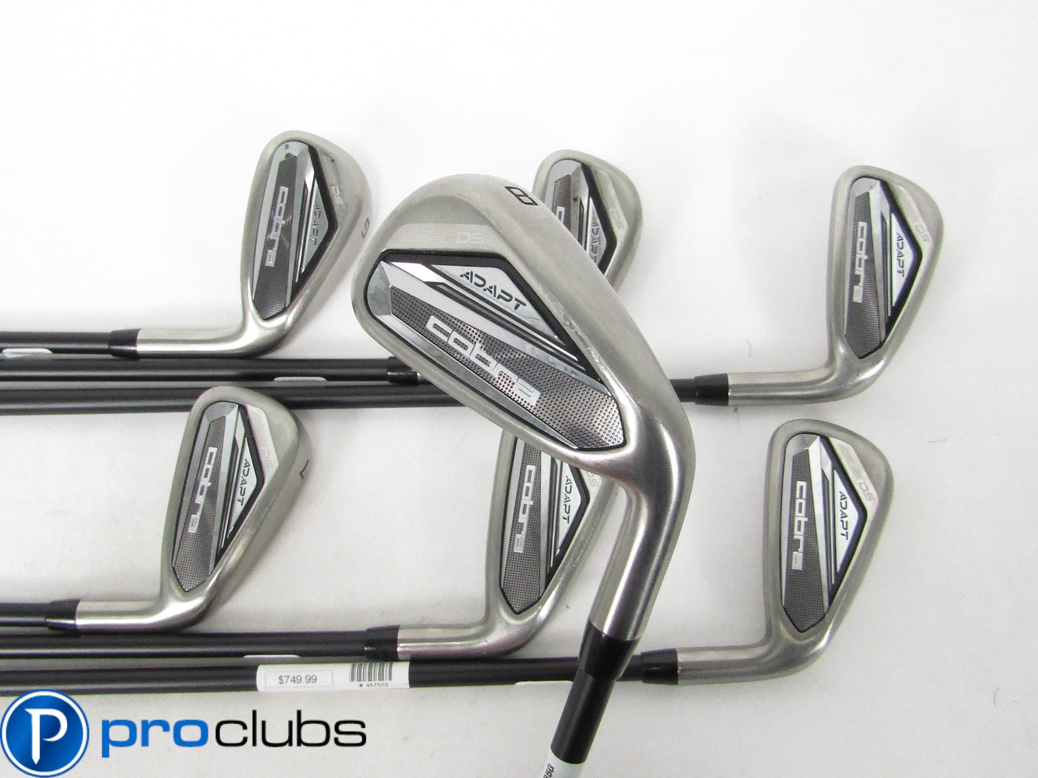 COBRA DS ADAPT IRONS 5-PW,AW GRAPHITE KBS PGI 75 REGULAR FLEX #457503