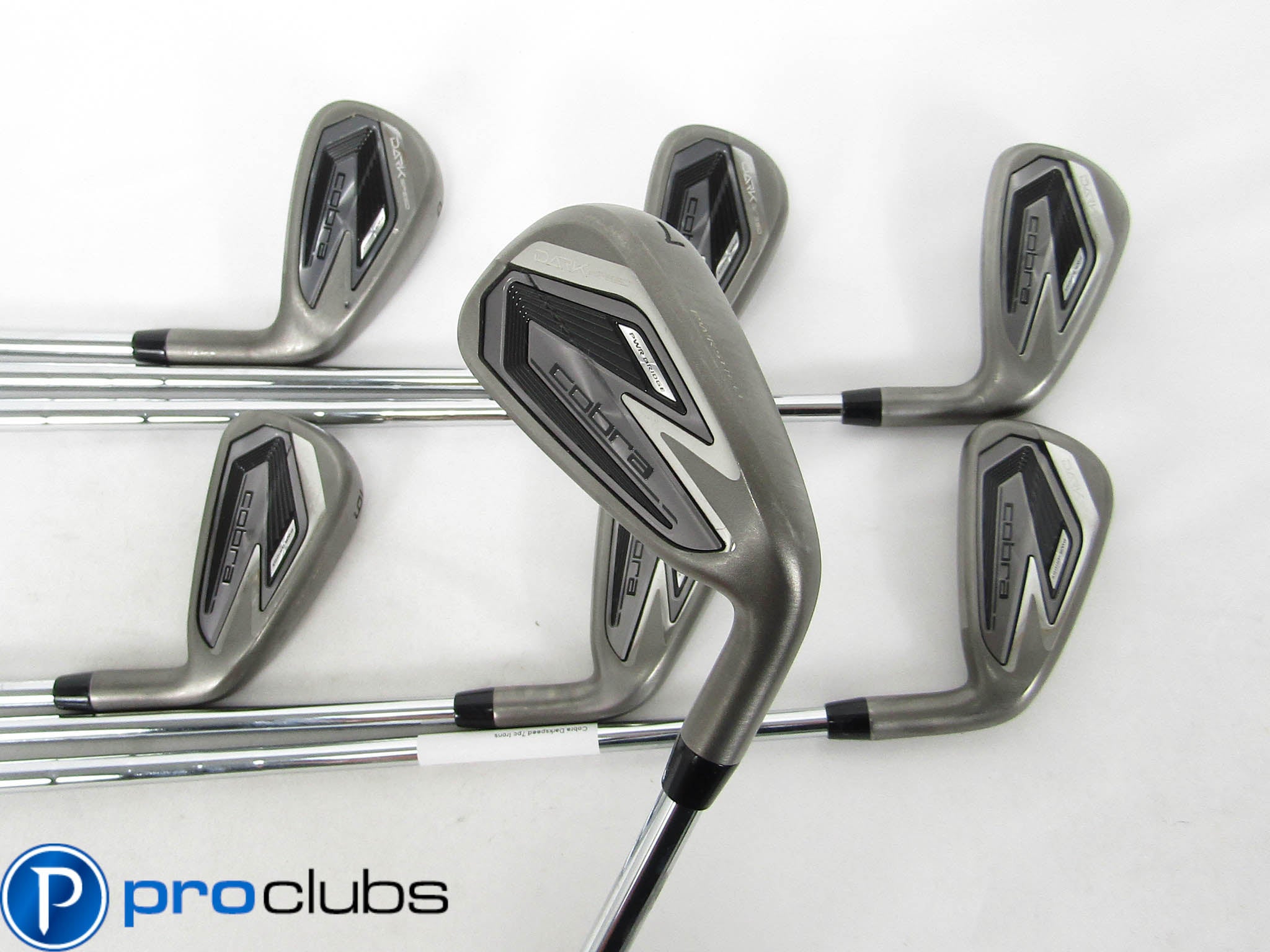 COBRA DARKSPEED IRONS 4-PW STEEL KBS TOUR LITE STIFF FLEX #455992
