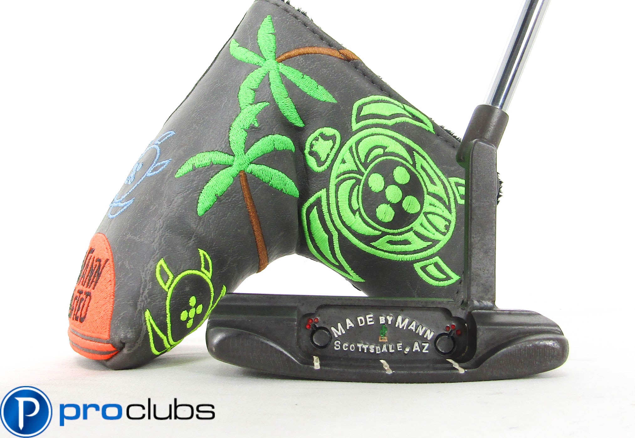 LEFT HANDED MANN KRAFTED CUSTOM WELDED PUTTER 37" w/HEADCOVER #462628