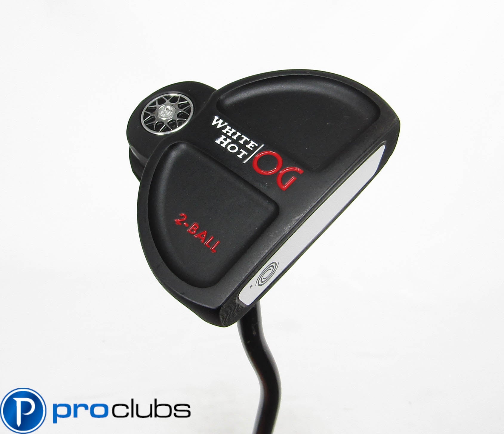 Tour Issue! ODYSSEY WHITE HOT OG 2-BALL CUSTOM BLACK PUTTER w/ TOUR X INSERT