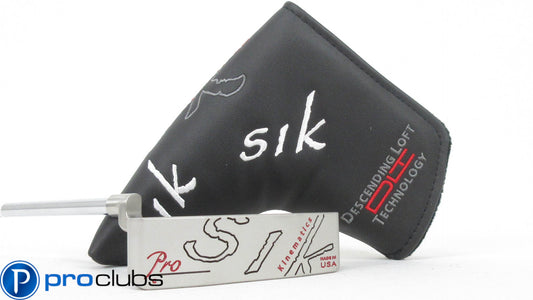 NEW LEFT HANDED SIK PRO C-SERIES PLUMBERS NECK PUTTER 34" w/HEADCOVER #368356