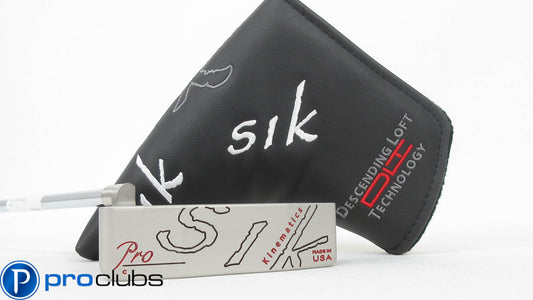 NEW LEFT HANDED SIK PRO C-SERIES PLUMBERS NECK PUTTER 34" w/HEADCOVER #368350