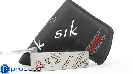 NEW LEFT HANDED SIK PRO C-SERIES PLUMBERS NECK PUTTER 34" w/HEADCOVER #368378