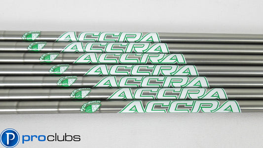 NEW ACCRA iSERIES ECO SATIN 125 X-FLEX IRON SHAFTS 4-PW .355 TIP #375092