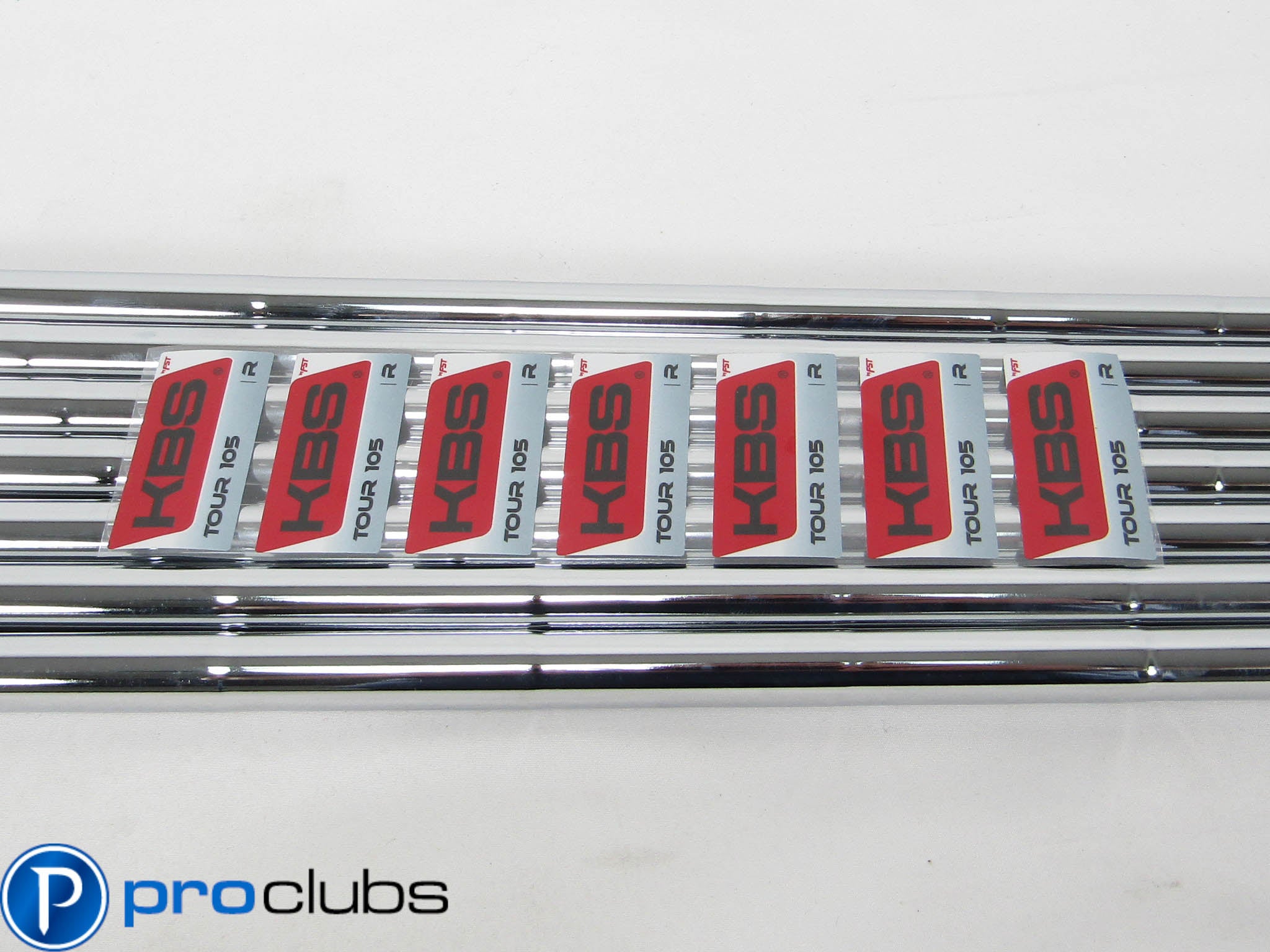 NEW KBS TOUR 105 REGULAR FLEX STEEL IRON SHAFTS 4-PW .355 TIP #455016