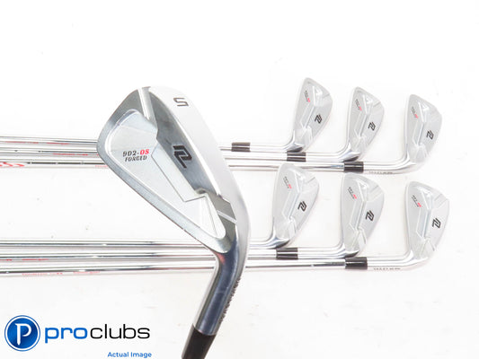 Nice NEW LEVEL 902-OS 5-PW,AW IRON SET - Modus 120 Stiff Flex Steel +1/2" 424414