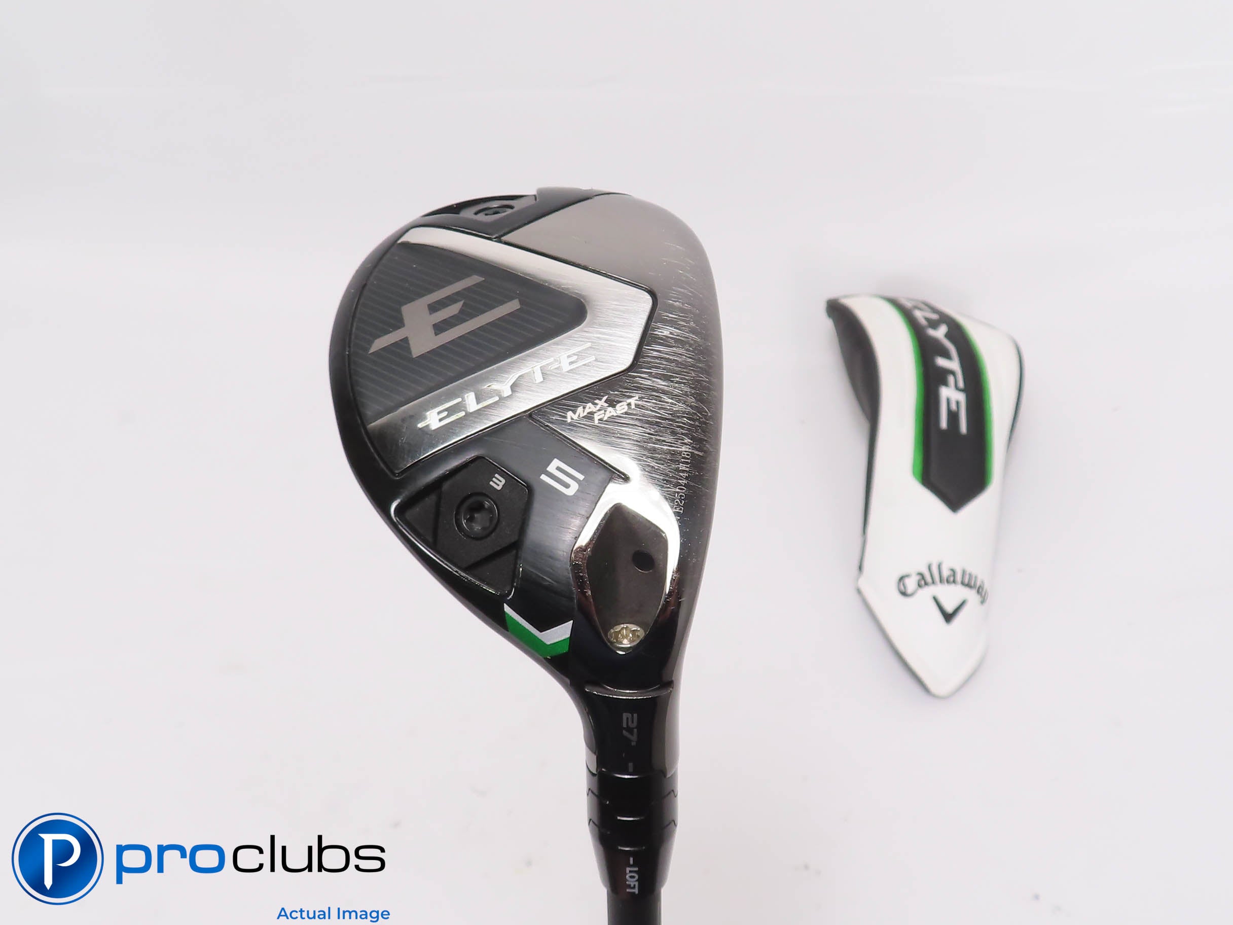 Nice Callaway ELYTE Max Fast 27* 5 HYBRID w/Cover Vanquish 4 Senior Flex 466632