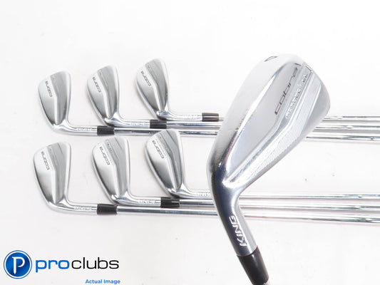 Left Handed Cobra '23 KING Forged Tec 4-PW IRON SET -KBS Stiff Flex Steel 422840