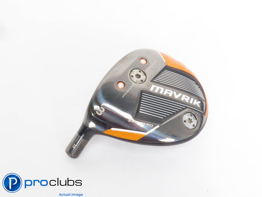 Excellent! Left Handed Callaway MAVRIK Sub Zero 15* 3 Wood - Head Only - 424835