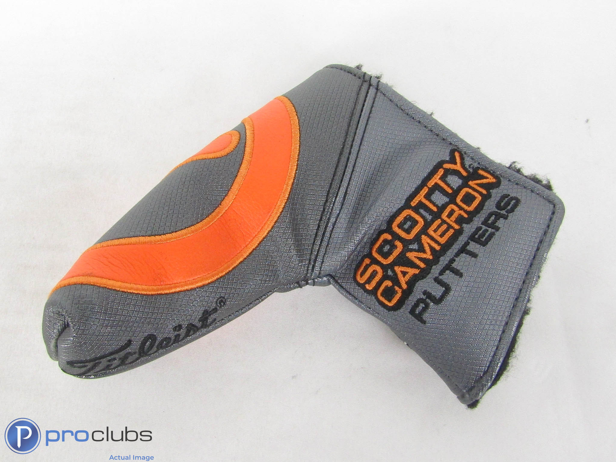 Circle T!Scotty Cameron Graphite/Orange Industrial Blade Putter Headcover-467192