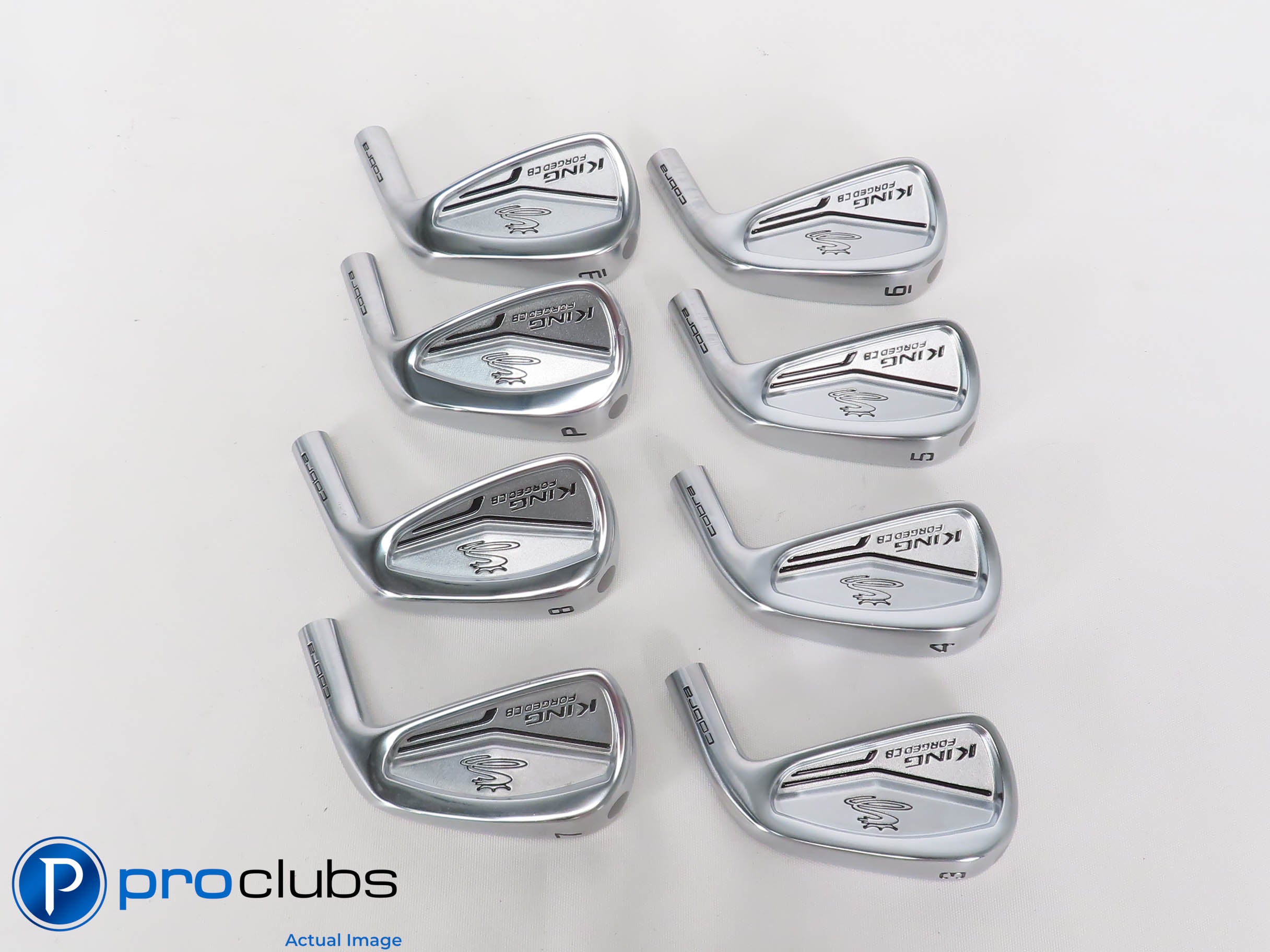 Mint! Cobra King Forged CB Chrome 3-PW Iron Set - Heads Only - 465158