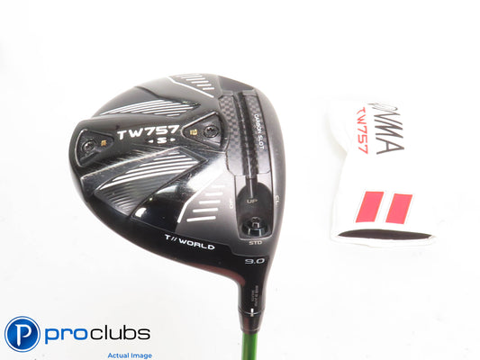 HONMA TW757 S 9* Driver w/HC - Honma Vizard MA 6 Stiff Flex - 424418